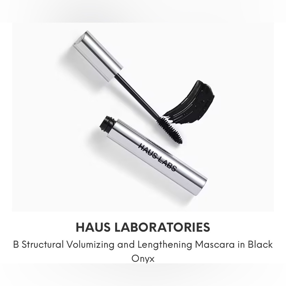 NWT HAUS LABORATORIES BStructural Volumizing & Lengthening Mascara, Black Onyx